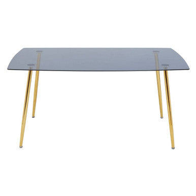 Wimslow Smoked Glass Dining Table with 6 Chairs Set