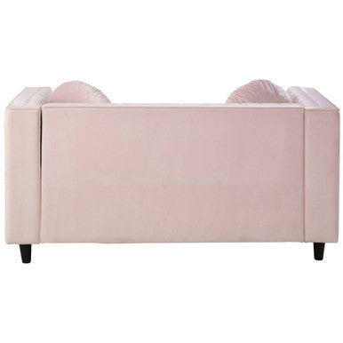 Farah 2 Seat Pink Velvet Sofa