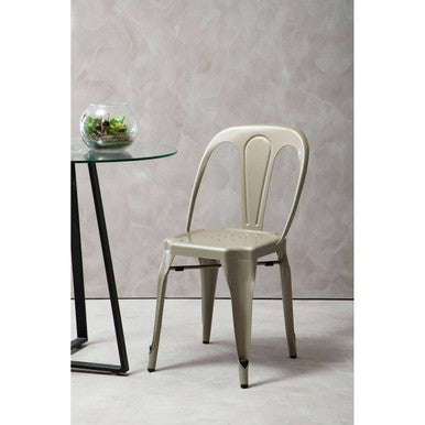Grange Champagne Finish Metal Chair