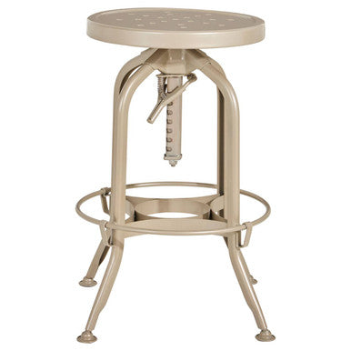 Gator Champagne Finish Adjustable Bar Stool