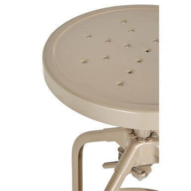 Gator Champagne Finish Adjustable Bar Stool