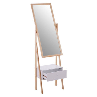 Single Drawer Floor Mirror | Rostok