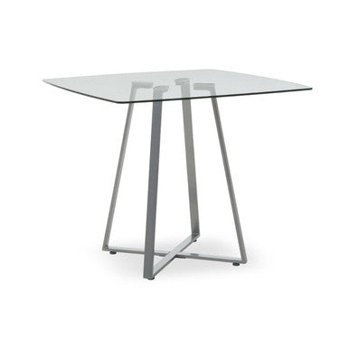 Metropolitan Square Matte Grey Dining Table