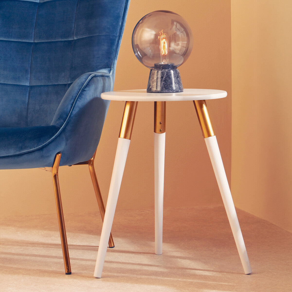 Nostra Light Grey Side Table