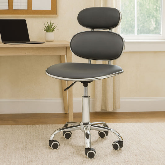 Black Pu Home Office Chair | Fran
