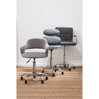 Grey Pu Home Office Chair | Fran