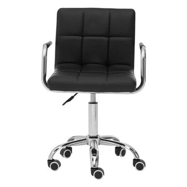 Black Home Office Chair with Swivel Base | Finn