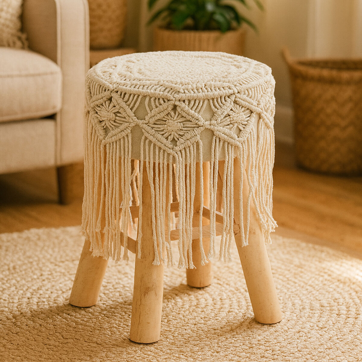 West Village Weave Seat Stool
