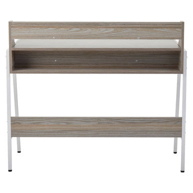 Light Oak Veneer Effect One Drawer Desk, Bradbury