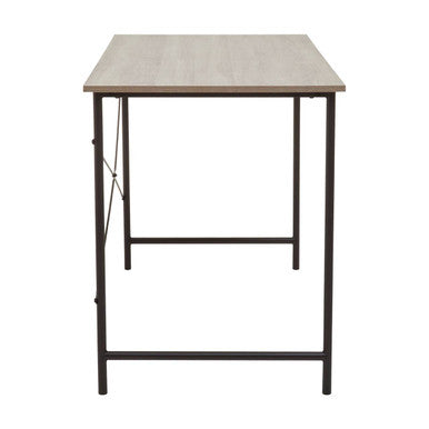 Grey Oak Veneer Effect Top Desk | Bradbury