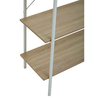 Bradbury Five Tier Natural Oak Shelf Unit