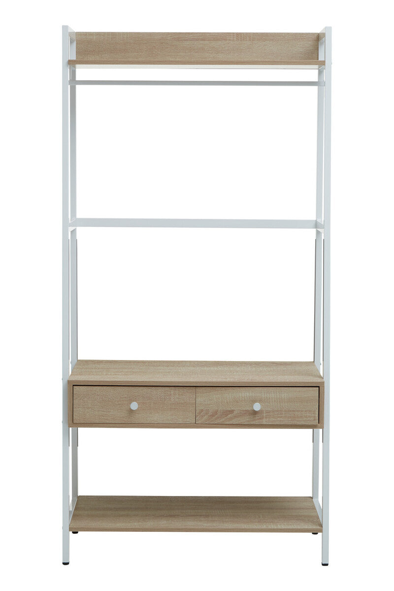 Natural Oak Effect Open Wardrobe | Bradbury
