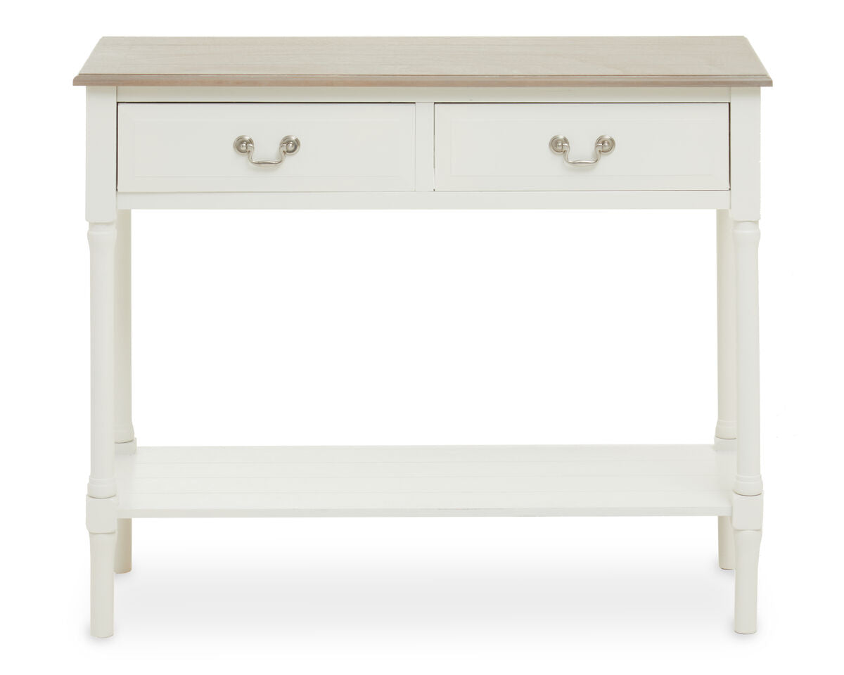 Heritage 2 Drawer Ivory Console Table