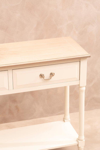 Heritage 2 Drawer Ivory Console Table