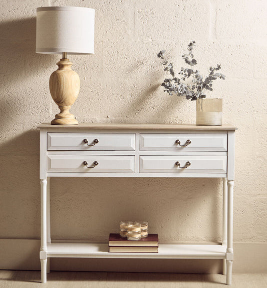 Heritage 4 Drawer Console Table