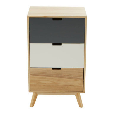 Watson 3 Drawer Bedside Table