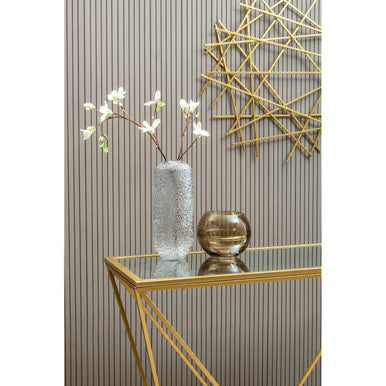Farran Gold Finish Rectangular Console Table