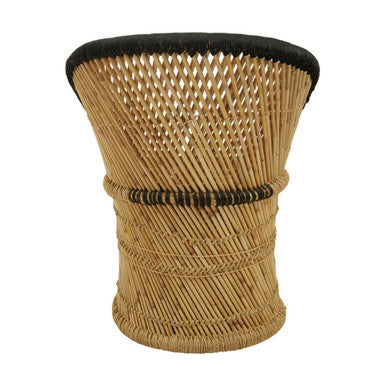 Natural and Black Chair and Stool | Rowan