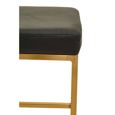 Baina Black And Gold Finish Bar Stool