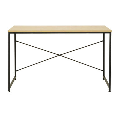 Light Oak Veneer Effect Top Desk, Laxton