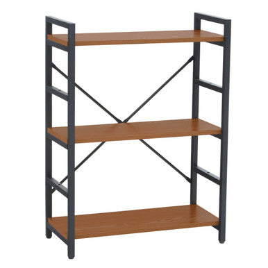 Laxton 3 Tier Wood Finish Shelf Unit