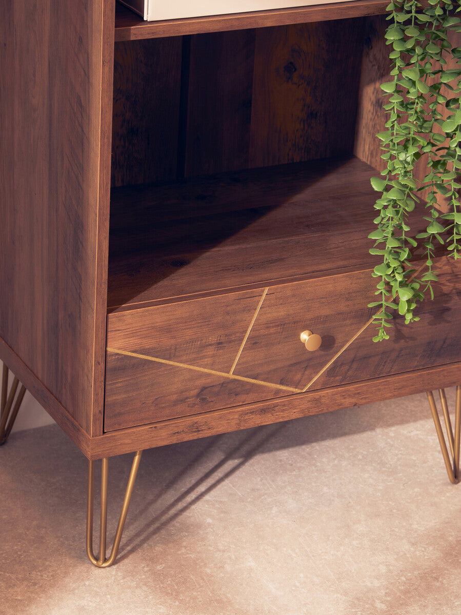 3 Tier Shelving Unit with Drawer | Flori