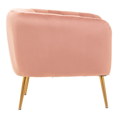 Larissa Pink Velvet Chair