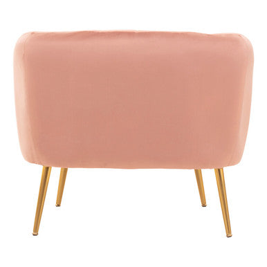 Larissa Pink Velvet Chair