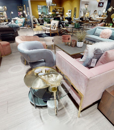 Larissa Pink Velvet Chair