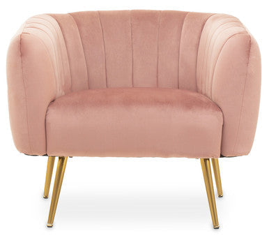 Larissa Pink Velvet Chair
