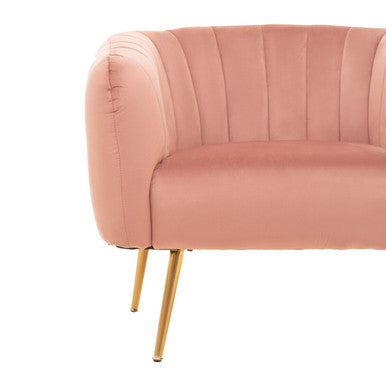 Larissa Pink Velvet Chair