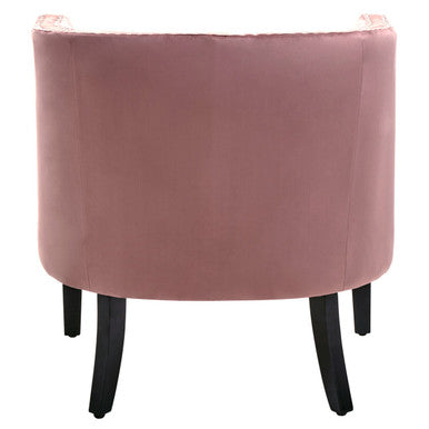 Larissa Pink Velvet Studded Chair