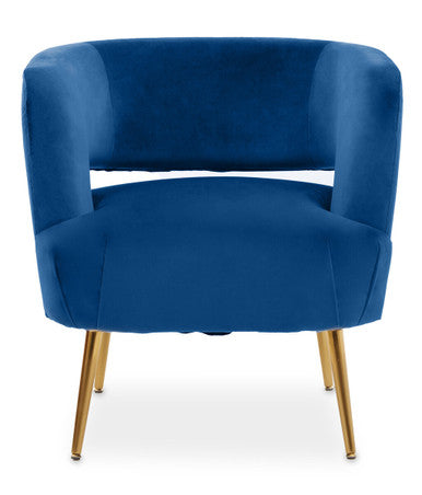 Larissa Blue Velvet Chair