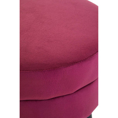 Loretta Wine Velvet Stool