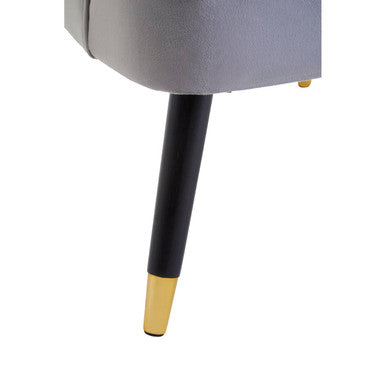 Loretta Mink Velvet Accent Chair