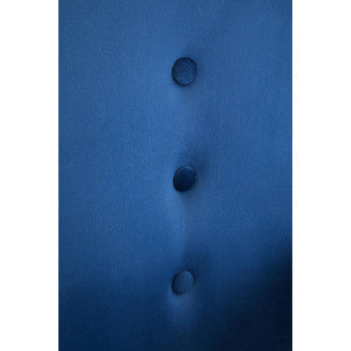 Loretta Midnight Blue Velvet Chair with Button Detail
