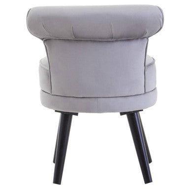 Kids Loretta Grey Velvet Chair