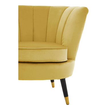 Loretta Pistachio Velvet Accent Chair with Channel Tufting