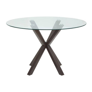Salford Dining Table With Black Wood Effect Metal Legs