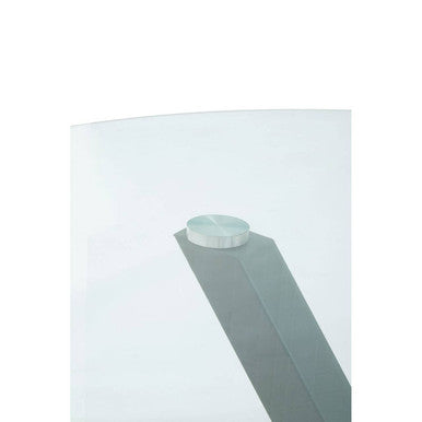 Salford Round Dining Table With Grey Metal Legs