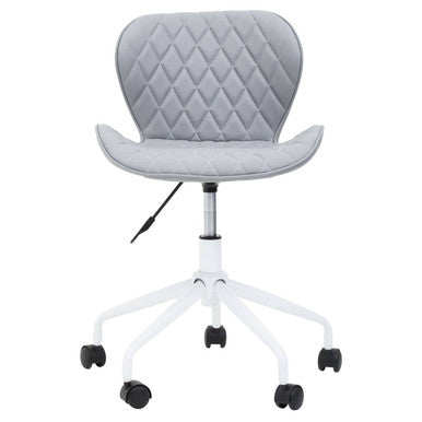 Brent Grey And White Home Office Chair