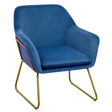 Xander Midnight Velvet Armchair
