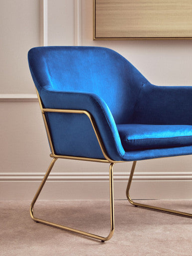 Xander Midnight Velvet Armchair