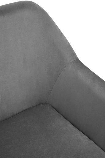 Xander Grey Velvet Armchair