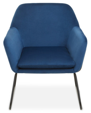 Xander Midnight Velvet And Black Frame Armchair