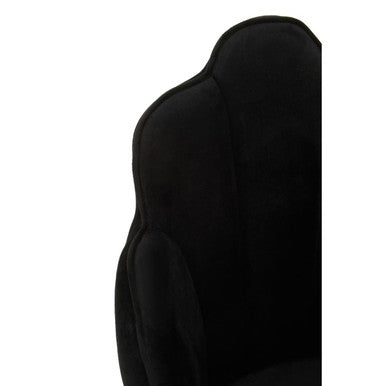 Tian Black Velvet Chair