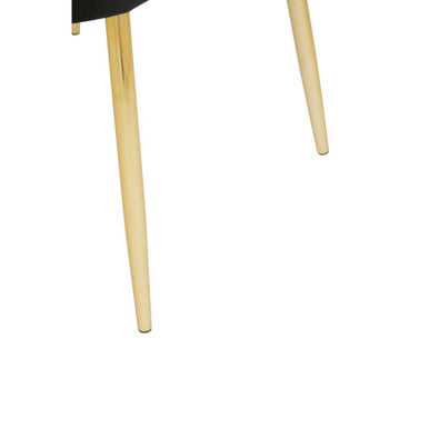 Tian Black Velvet Dining Chair