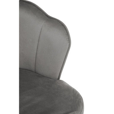 Tian Grey Velvet Chair