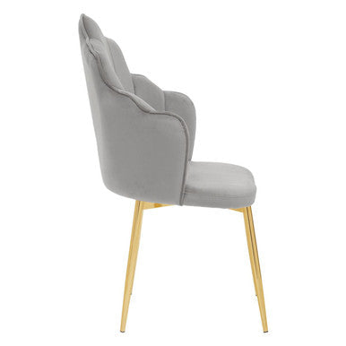 Grey Velvet Dining Chair | Tian