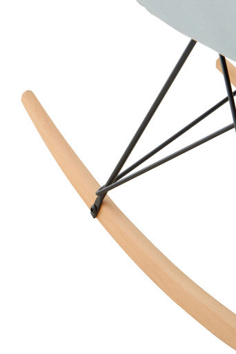 Stockholm Small Blue Velvet Rocking Chair